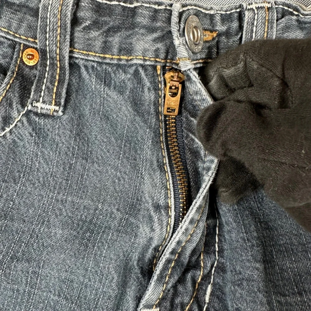 Big Star Pioneer Boot Jeans Mens Organic Denim Bootcut 34x28 Dark Blue Classic
